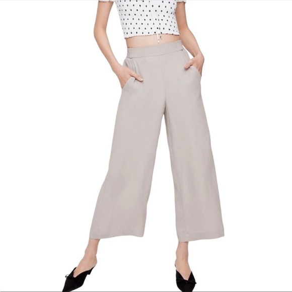 Wilfred Aritzia Faun High Waisted Wide Leg Pants Size Medium - Picture 1 of 10